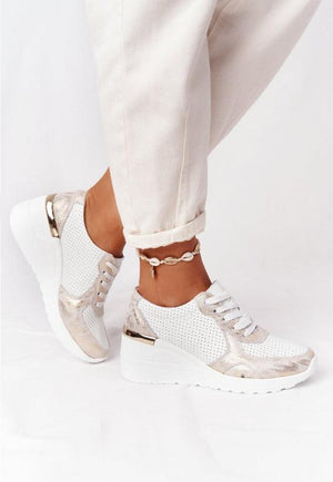 New Women Casual Shoes Height Increasing Sport Elegant Shoes Air Cushion Comfortable Sneakers Women's Vulcanize Shoes Sports Breathable Sneakers