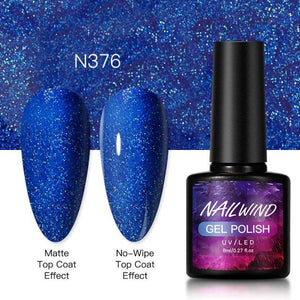 New Womens Fashion Gel Nail Polish UV LED Semi Permanent Matt Glossy Effect Luxury Manicure Design