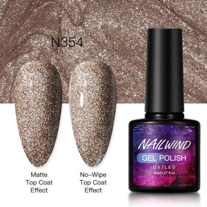 New Womens Fashion Gel Nail Polish UV LED Semi Permanent Matt Glossy Effect Luxury Manicure Design