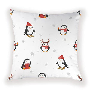 New Year Christmas Decorations Pillows Cover Christmas Décor for Home Christmas Tree Snowflake Snowman Reindeer Home Decor Throw Pillow Case Cushion Cover Santa Merry Christmas Gift Xmas 45x45cm