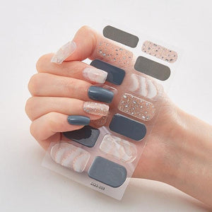 New Year Patterned Nail Decor Nail Polish Nail Art Stickers Full Beauty Sticker for Nails Nail Accessorie Christmas Nail Sticker 3D Nail Art Stickers Decal Slider Template Diy Nail Tool Decorations Nail Art Design Self Adhesive Luxury Designer Nail Sticke