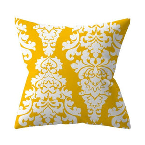 New Yellow Cushion Cases Modern Fashion Abstract Art Decorative Modern Pillow Covers Beautiful Pattern Square Pillow Case Sofa Car Couch Decorative Cover For Pillows 45x45CM