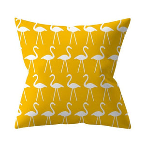 New Yellow Cushion Cases Modern Fashion Abstract Art Decorative Modern Pillow Covers Beautiful Pattern Square Pillow Case Sofa Car Couch Decorative Cover For Pillows 45x45CM