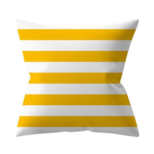 New Yellow Cushion Cases Modern Fashion Abstract Art Decorative Modern Pillow Covers Beautiful Pattern Square Pillow Case Sofa Car Couch Decorative Cover For Pillows 45x45CM