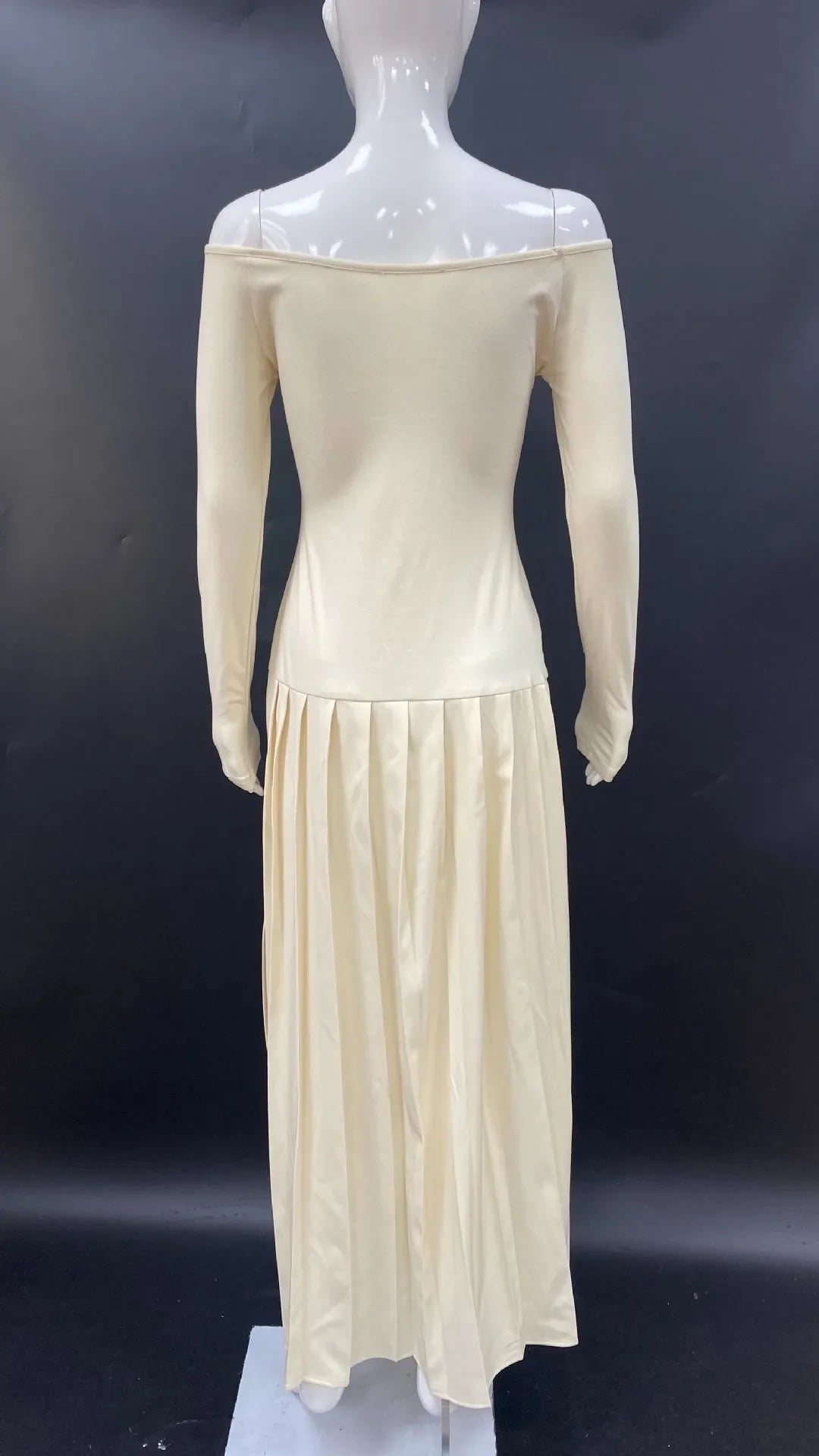 Elegant Retro Split Dress