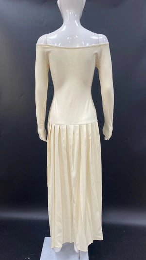 Elegant Retro Split Dress