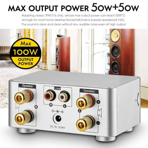 Nobsound 100W Mini Bluetooth 5.0 Power Amplifier
