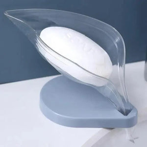 Non-slip leaf Shape Soap Box Bathroom Soap Holder Dish Storage Plate Tray Soap Holder Case Kitchen Supplies Bathroom Accessories Soap Dishes Sponge Container with Suction Cup Leaf Shape Self Draining for Bathroom Kitchen Sink