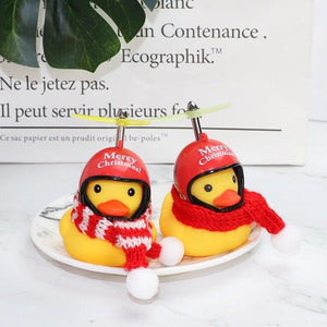 Normal Airscrew Helmet Standing Duck Broken Wind Small Yellow Duck Bike Motor Riding Cycling Lights Bicycle Accessories Rubber Yellow Duck Toy Bike Ornaments Yellow Duck With Proper Helmet Cool Decorations