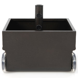150 Pounds Patio Umbrella Base Stand Wheels Planter Outdoor-Black