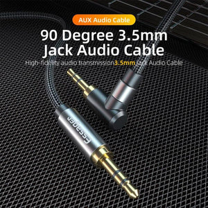 Nylon Braided 3.5mm AUX Cable Audio Jack For Speaker Headphones Car