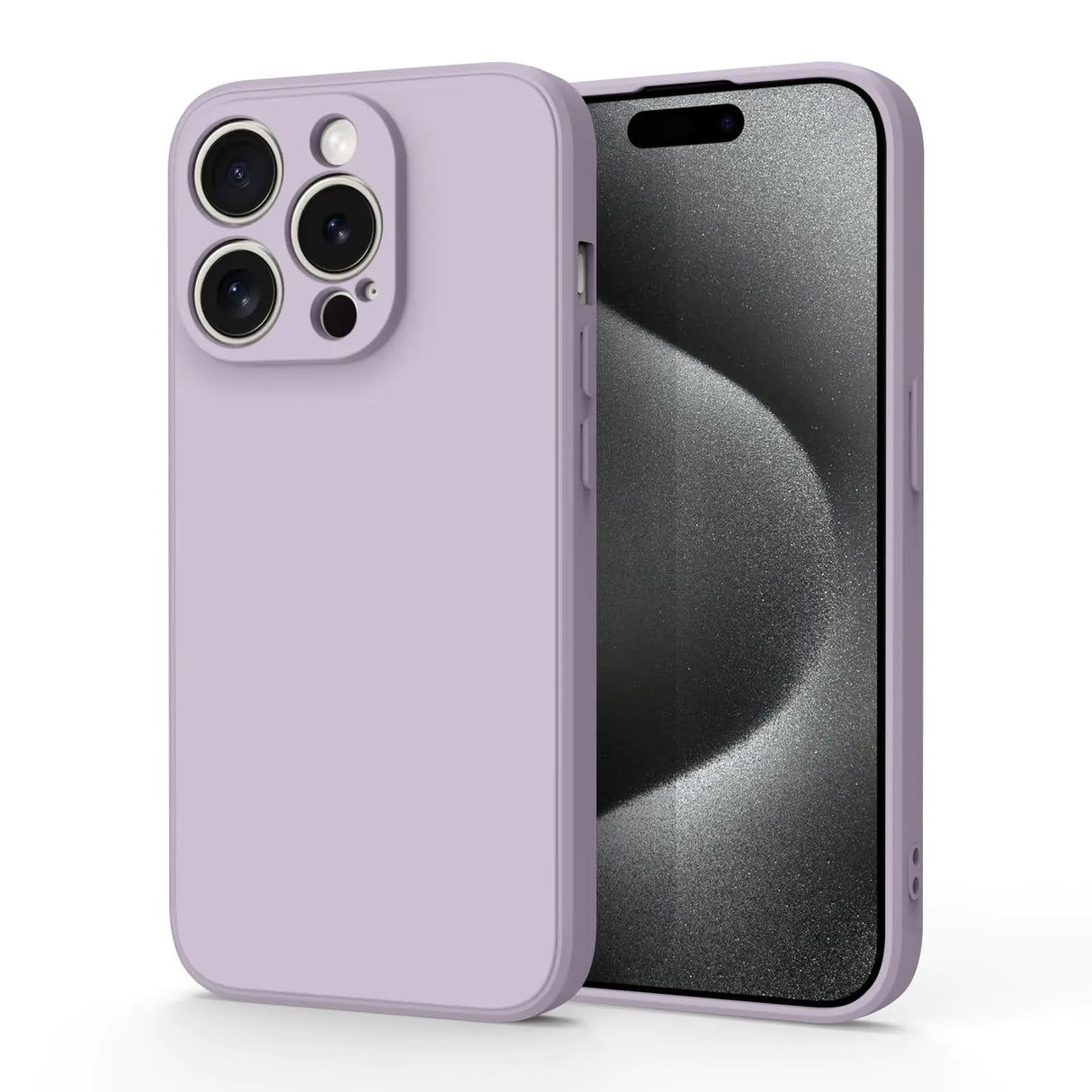Vanjua Designed for iPhone 15 Pro Max Case Stylish Silicone Slim Full-Body Protective Phone Cover for iPhone 15 Pro Max Case (Violet)