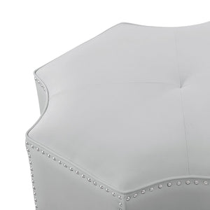 Fiorella Leather Cocktail Ottoman