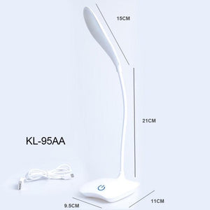 Office Desk LED Table Lamp USB Rechargeable Battery Bright Lamp Eye Care Mini Flex Room Desk Children's Lamp Bedroom Nightstand Decorative Table Lamp Cute Study Lamps for Bedroom Décor