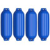 4 Ribbed Marine 8.5" x 27"  Boat Fender Vinyl Bumper-Blue