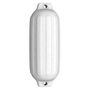 4 Ribbed Marine 8.5" x 27"  Boat Fender Vinyl Bumper-White