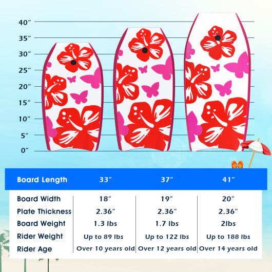 Lightweight Bodyboard Surfing with Leash EPS Core Boarding IXPE-S