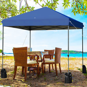 8 ™x8' Outdoor Pop up Canopy Tent  w/Roller Bag-Blue