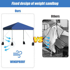 8 ™x8' Outdoor Pop up Canopy Tent  w/Roller Bag-Blue