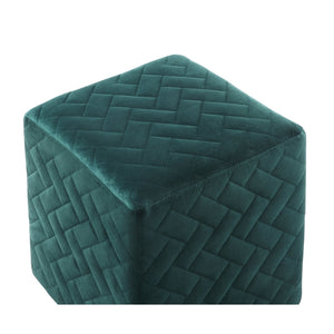 Alexis Velvet Cube Ottoman