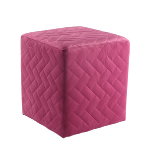 Alexis Velvet Cube Ottoman