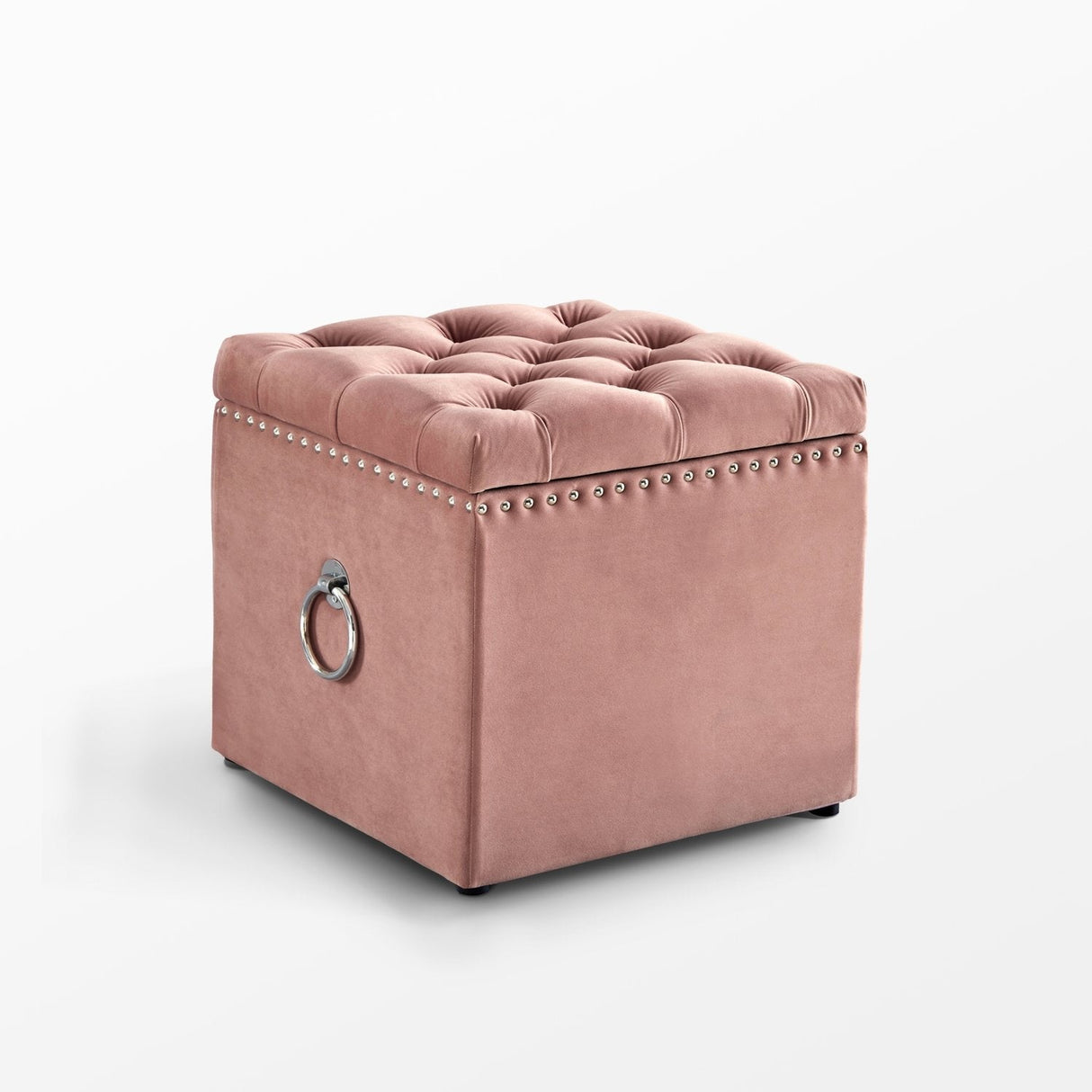 Ella Velvet Storage Ottoman