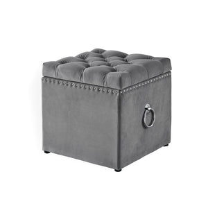 Ella Velvet Storage Ottoman