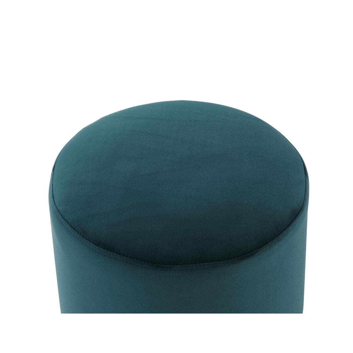 Elsa Velvet Round Ottoman