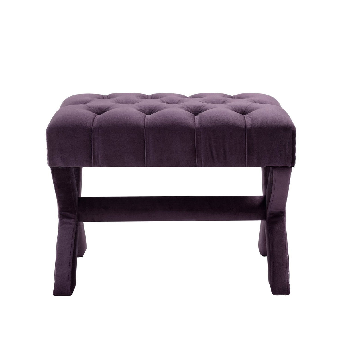 Louis Velvet X-Leg Ottoman