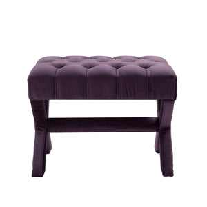 Louis Velvet X-Leg Ottoman