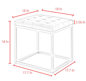 Newton PU Leather Ottoman