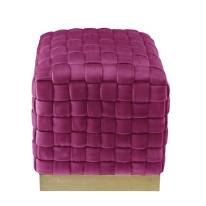 Satine Velvet Ottoman