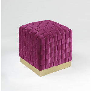 Satine Velvet Ottoman