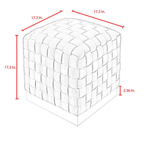 Satine Velvet Ottoman