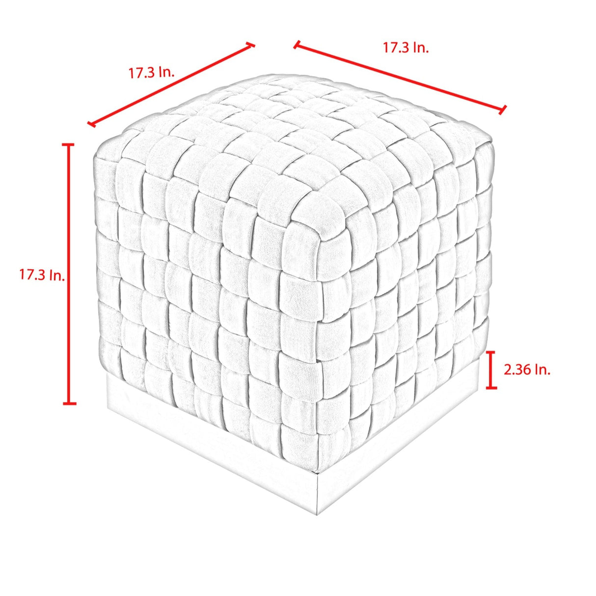 Satine Velvet Ottoman