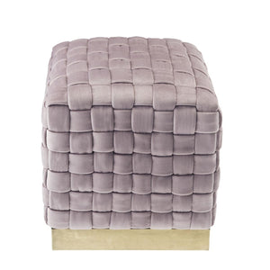 Satine Velvet Ottoman