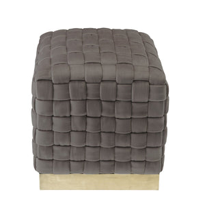Satine Velvet Ottoman