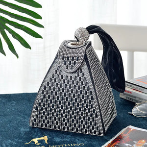 New Triangle Diamond Handbag for Evening Dresses