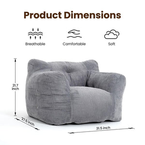 Kids & Teens Corduroy Bean Bag Chair