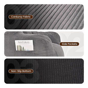 Kids & Teens Corduroy Bean Bag Chair