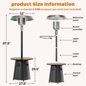 Pyra Mesa Patio Heater 50,000 BTU