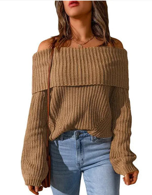 Off-the-Shoulder Sweater