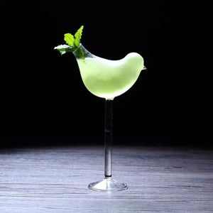 Creative Bird-Shaped Cocktail and Champagne Glass