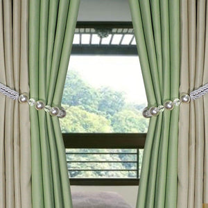 Pearl Curtain Tieback Bling Pearl Bandage Accessories Curtains Holder Buckle Tie Rope Home Decorative Curtain Tieback Decorative Drapery Holdbacks Rope Holder For Home Office 53cm
