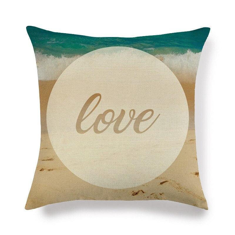 Pillowcase Sofa Cushion Cover Decoration Linen Pillow Case Higher Quality Marine Sea Life Pillow Covers Cases Super Soft Square Cushion Decorative Pillow Pattern Sofa Pillow Cover Couch Pillow 45x45CM