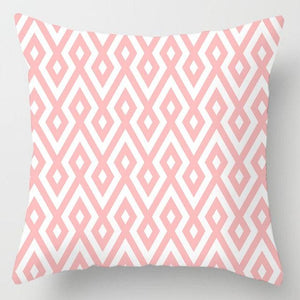 Pink Feather Pillowcase Decorative Sofa Cushion Case Bed Pillow Cover Soft Decorative Square Throw Pillow Cover Cushion Covers Pillow Case Home Decor Decorations for Sofa Couch Bed Chair Home Decor Car Cushion Cover Cute Pillow Case 45X45CM