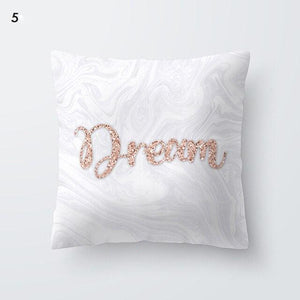 Pink Geometric Decorative Pillow Cushion Covers Polyester Pillow Case Home Pillowcase Decorative Pillowcase For Sofa Cute Charming Home Decor Cushion Cover