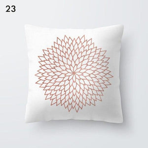 Pink Geometric Decorative Pillow Cushion Covers Polyester Pillow Case Home Pillowcase Decorative Pillowcase For Sofa Cute Charming Home Decor Cushion Cover