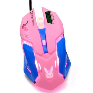 Pink Wired Gaming Mouse Girl Mouse 6 Buttons 3200 DPI USB Computer Mice Gamer Mouse For PC