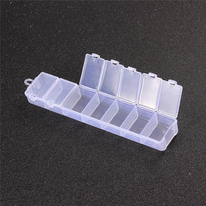 Plastic Jewelry Boxes Plastic Tool Box Adjustable Craft Organizer Storage Beads Bracelet Jewelry Boxes Portable 10 Compartments Clear Plastic Storage Box Jewelry Organizer Container